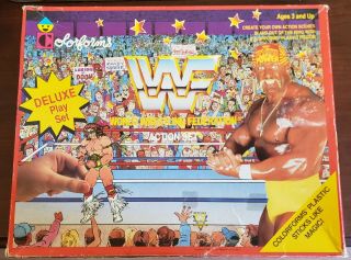1990 Wwf Colorforms Action Set Next Day