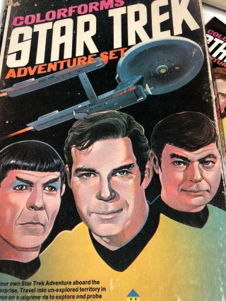 1975 Star Trek Colorforms Adventure Set Rare Complete S12