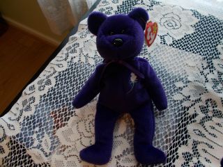 Ty Princess (diana) Beanie Baby.  1st Edition.  P.  V.  C.  Pellets.  Made In China Mwmt