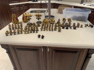 Warhammer 40k Space Marine Imperial Fists Army Painted