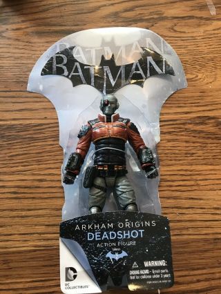 Deadshot Batman Arkham Origins Series 2 7 " Action Figure Dc Comics Loose