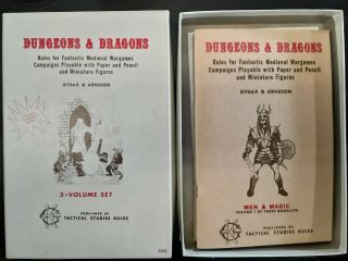 Dungeons & Dragons White Box Set (6th Printing) Oce (1977)