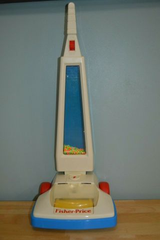 Vintage Fisher Price 1986 Magic Vacuum Toy Cleaning Carpet Lights Up Makes Noise