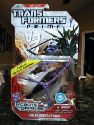 Hasbro Transformers Prime Animated Rid Deluxe Airachnid Action Figure Mosc
