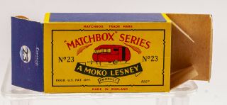 MATCHBOX LESNEY Moko 23C BLUEBIRD DAUPHINE Caravan B5 black door 7