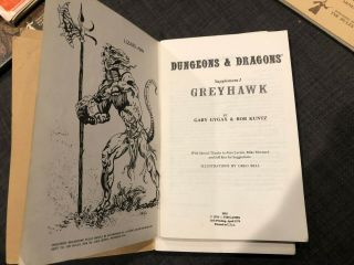Dungeons and Dragons 1974 3 Volume Box Set,  Supplements 1 - 4,  Ref Sheets 7