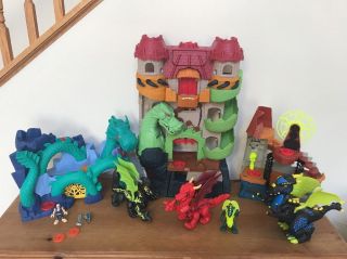 Imaginext Dragon Castle & Wizard Tower With Dragons