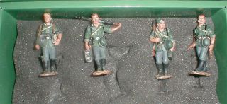 King & Country Ww2 Ws040 German Infantry Early Mid War Set Mib 4 Pc 2002