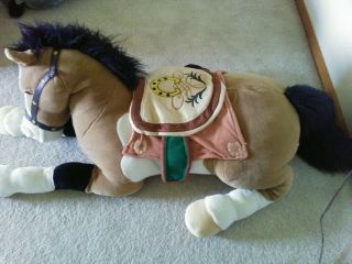 Big 55 " Toy Soft Plush Horse In Very Soft But Sturdy