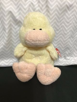 Ty Pluffy Puddles The Duck Stuffed Animal Toy Mwmt