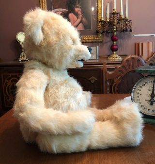 Large Vintage Jointed Mohair? Teddy Bear Toy Plush 26”