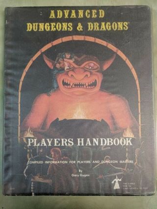 Advanced Dungeons & Dragons Players Handbook 3rd Signed By Gygax And Sutherland