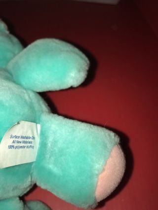 Mattel Nosy Bears Mini Shaker Mazey Bear Blue Pink Plush 7 