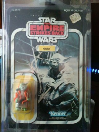 Star Wars Moc Yoda Kenner Orange Snake 1980 Esb 32 Back - Unpunched