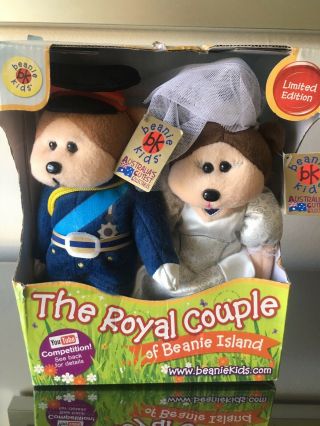 Beanie Kids Will & Kate Royal Couple Wedding Bears Limited Edition 2011