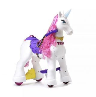Feber My Lovely Unicorn 12v Ride - On Vehicle Toy Horse Brush Pony Tail (open Box)