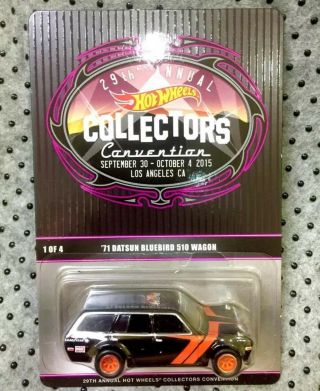 Hot Wheels Datsun 510 Wagon Collectors Convention Number.  1818/2400 Cars.
