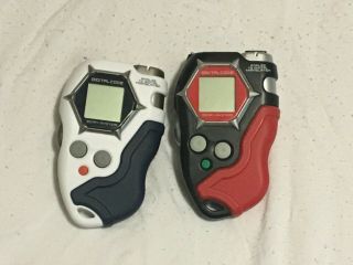 2002 Bandai Digimon Digivice D - Scanner D - Tector Red Black And Navy Blue White