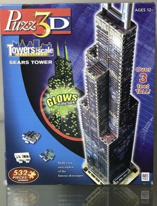 Puzz3 - D Sears Tower Puzzle Glow In The Dark 532
