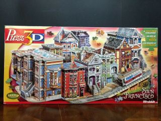 San Francisco 3d Puzzle By Wrebbit 1,  512 Piece Puzz 3d Not Counted Circa 2005