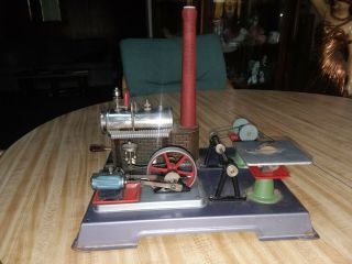 Vintage Wilesco W.  Germany Power Plant Live Steam Engine Toy
