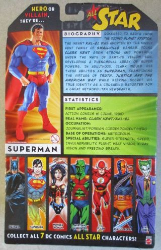 MOC 2010 DC UNIVERSE CLASSICS ALL STAR SUPERMAN ACTION FIGURE 2