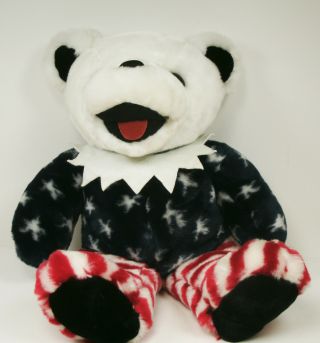 Grateful Dead Bear Freedom Plush 1987 Red White And Blue Usa Bear 15 Inches