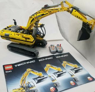 Lego Technic 8043 Motorized Excavator 100 Complete With Instructions Very Rare