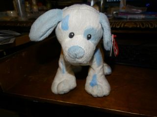 Ty Pluffies Baby Pups Blue Dog Nwt Plush Stuffed Toy Christmas Baby Infant Boy