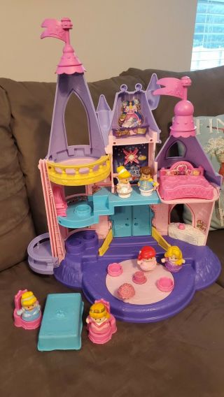 Fisher Price Little People Disney Princess Songs Castle Palace Dollhouse Playset 2
