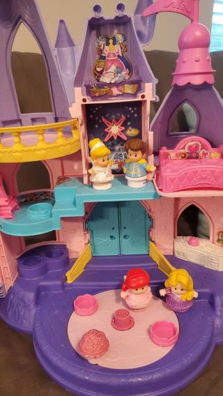 Fisher Price Little People Disney Princess Songs Castle Palace Dollhouse Playset 4