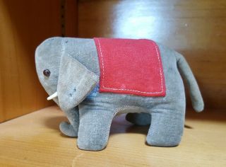 Rare Early Steiff Velvet Elephant Pin Cushion