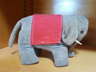Rare Early Steiff Velvet Elephant Pin Cushion 3