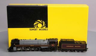 Sunset Models Ho Brass Cp T - 1c " Selkirk " 2 - 10 - 4 Steam Loco & Tender W/dcc Ln/box