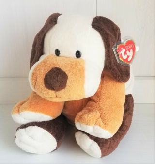 2004 Ty Pluffies Whiffer Dog Plush Puppy Brown Stuffed Animal Beanie Baby