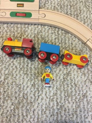 BRIO Wooden Train Mountain Action Figure 8 Set With Battery Powered Train 2001 5
