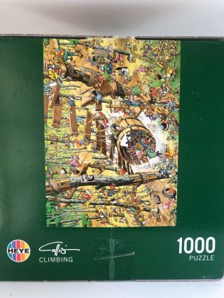 Giuseppe Calligaro " Climbing " 1000 Piece Heye Jigsaw Puzzle,  Complete