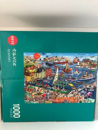 Tanck " Seaport " 1000 Piece Heye Jigsaw Puzzle,  Complete