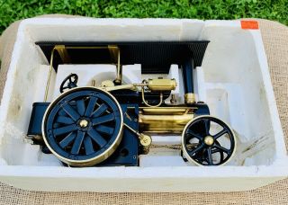Vintage Wilesco D406 Brass Live Steam Traction Engine,  Fired,  Box,  1986 3