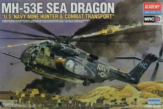 Academy Mrc 1:48 Mh - 53e Sea Dragon Us Navy Helicopter Plastic Model Kit 12703u
