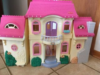 Fisher Price Dollhouse With Dolls,  Furniture And All You Need