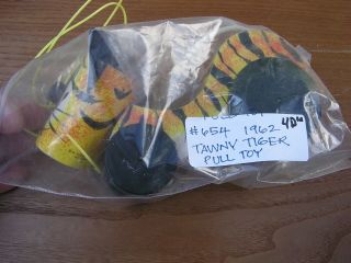 Vintage Fisher Price Tawny Tiger Pull Toy 1962 Only