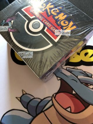 Pokemon 1st Edition Team Rocket Booster Box.  sharp corners 3