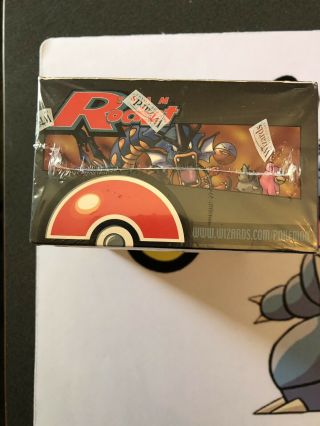 Pokemon 1st Edition Team Rocket Booster Box.  sharp corners 8