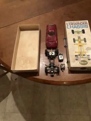 Cox Sidewinder 1:24 Scale Slot Car Box Kit Body And Car Extra Motor Lotus Chetah