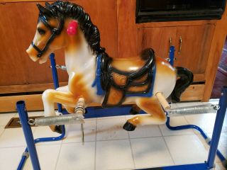 Vintage FLEXIBLE FLYER Rocking Bouncing Horse 1960 ' s 70 ' s USA Made 7