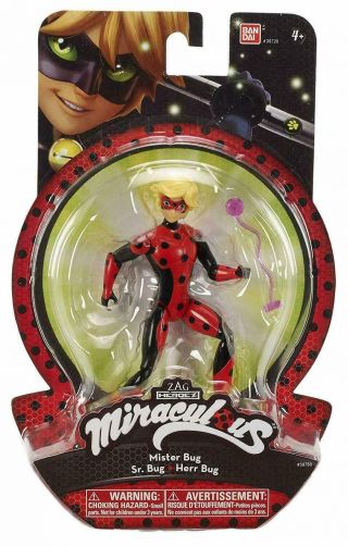 2019 Miraculous Ladybug Cat Noir As Mister Mr.  Bug Action Figure Doll Bandai