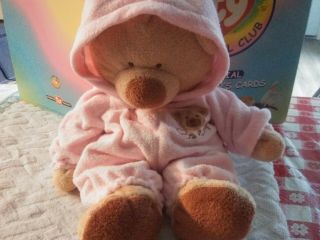 Ty Pluffies Pj Bear Pink 14 " Removable Pj 