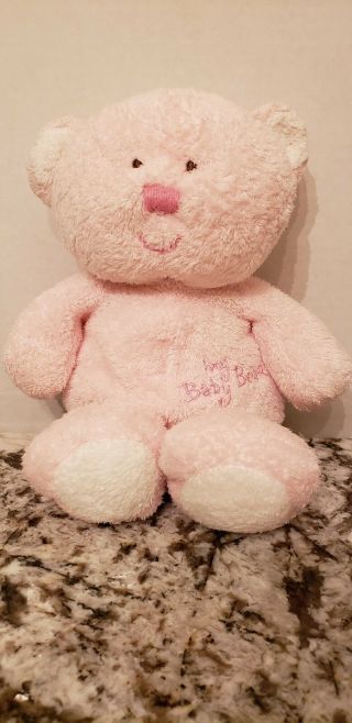 Ty Pluffies My Baby Bear Pink Plush Lovey 9 " Beanie Stuffed Tylux Teddy 2005