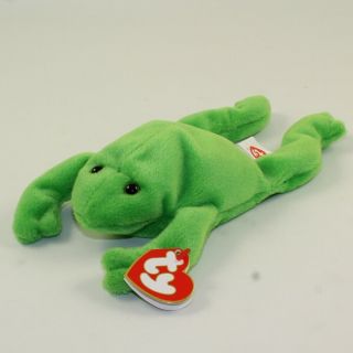 Ty Beanie Baby - Legs The Frog (3rd Gen Hang Tag - Mwmts)